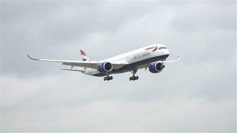 British Airways first A350-1000 arrives at Heathrow - PASSENGER SELF ...