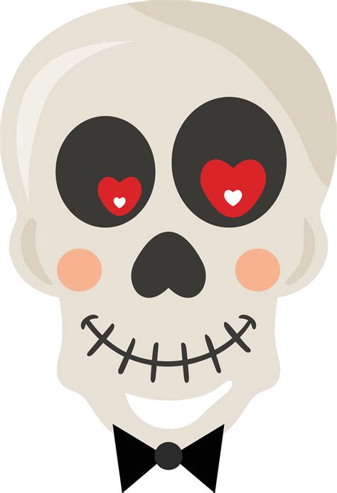 Cute halloween skull isolated on white 28284817 Vector Art at Vecteezy