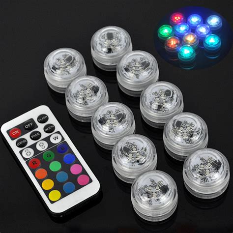 10pcs Submersible Waterproof Underwater LED Candle Tea Lights with ...