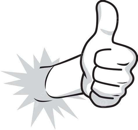Cartoon Guy Thumbs Up Announcement Sign Achievement Vector ...