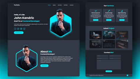 Responsive Personal Portfolio Website using HTML CSS Javascript