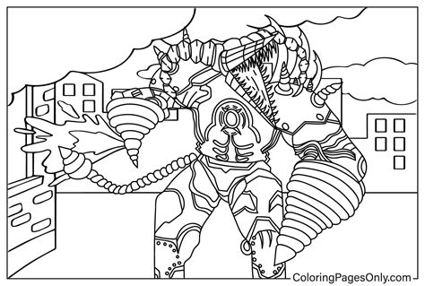 Upgraded Titan Drill Man Angry Coloring Page - Free Printable Coloring Pages