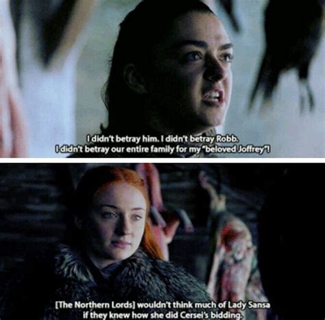 Arya & Sansa (7x6) Game Of Thrones History, Got Game Of Thrones, Game Of Thrones Quotes, Game Of ...