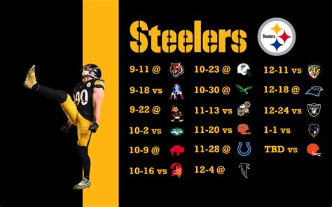 Steelers Schedule 2022 Wallpaper