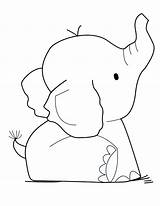 Elephant Coloring Pages  sketch template