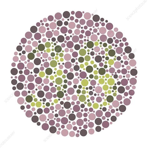 Colour blindness test chart, illustration - Stock Image - C049/7235 ...