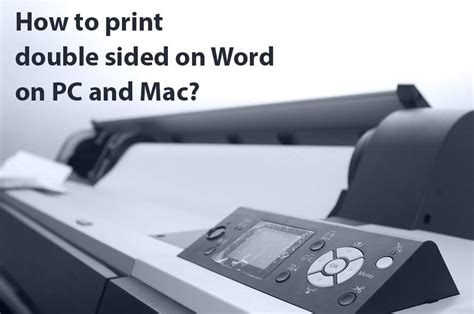 Printing double sided on mac with word - impactcopax