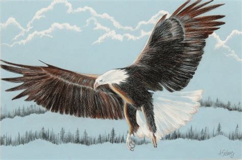 WINGS of an EAGLE An 11by14 original piece of artwork put to