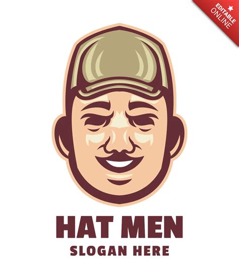 Hat Men Logo Design Template | Free Design Template