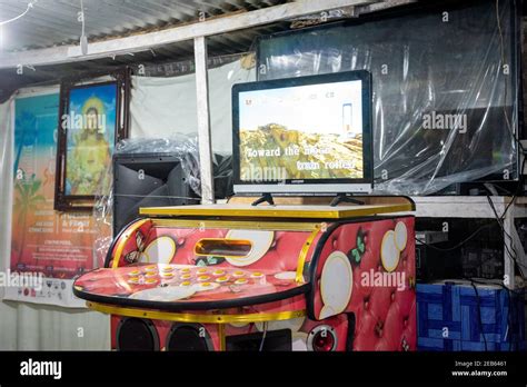 Karaoke at the Philippines, Siargao Island Carinderia Stock Photo - Alamy