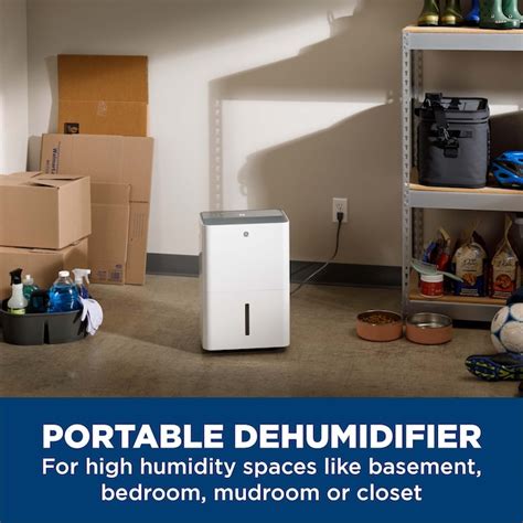 GE 22-Pint 2-Speed Dehumidifier ENERGY STAR (For Rooms 1001- 1500sq ft ...