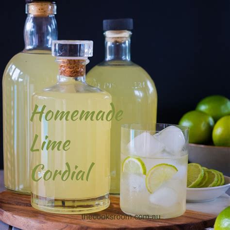 Homemade Lime Cordial - The Cooks Room in 2021 | Homemade lime, Cordial recipe, Lime syrup recipe