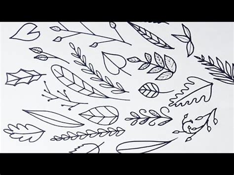 Leaf Easy Vine Drawing - Afilado Wallpaper