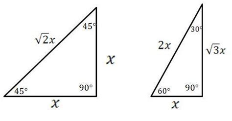 30 60 90 Triangle Worksheet Mathcounts Notes Special Right | Free ...