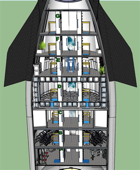 SpaceX Starship interior concept for 100 passengers | human Mars