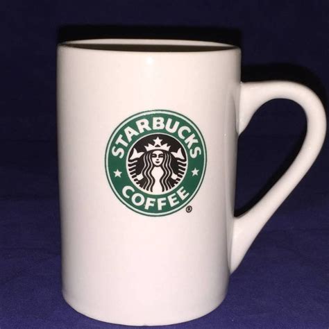 Starbucks Coffee Company Cup 2008 Mermaid Logo 10 oz Ceramic Mug Double ...