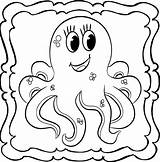 Octopus Coloring Book  Easy And Fun Octopuses For Kids sketch template
