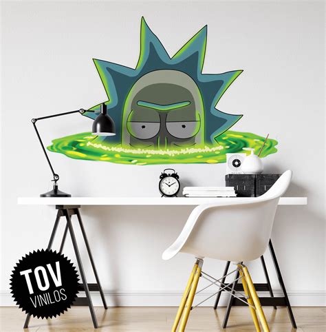 Rick Sanches Rick and morty portal wall decal vinyl sticker decor Gamer Room, Rick And Morty ...