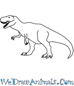 T Rex Dinosaur Drawing Easy Cute - img-loaf