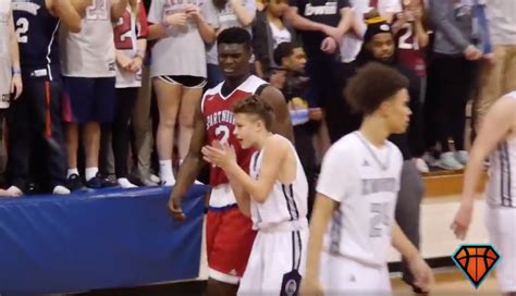 Watch helpless high schoolers try to guard a young Zion Williamson