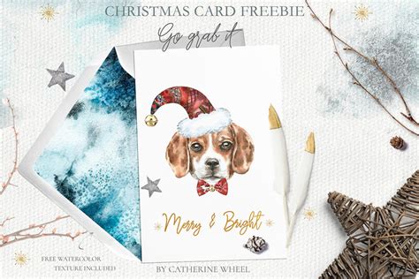 Christmas Dog Card Free Download - Creativetacos