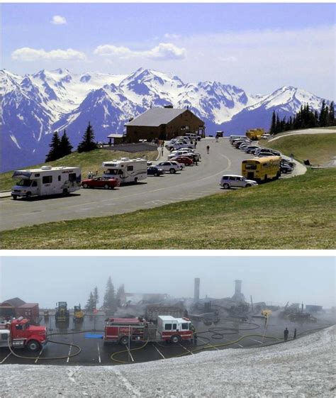 Hurricane Ridge Day Lodge in Olympic National Park destroyed in fire