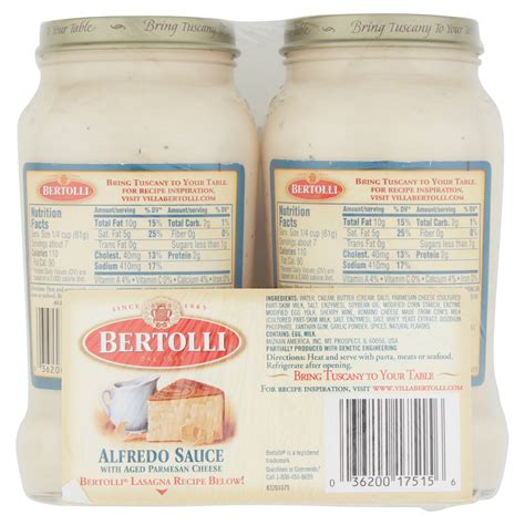 Bertolli Light Alfredo Sauce Nutrition Facts | Besto Blog