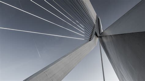 Download wallpaper: Erasmusbrug bridge 3840x2160