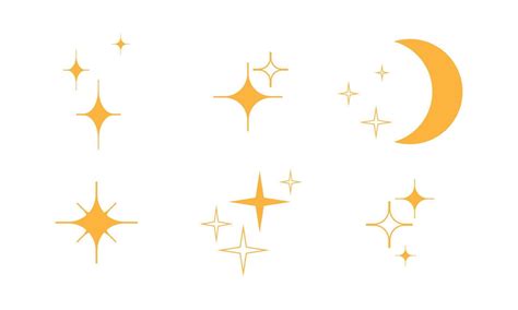 collection set of moon and stars. sun logo in boho style icon and symbol. vector element ...