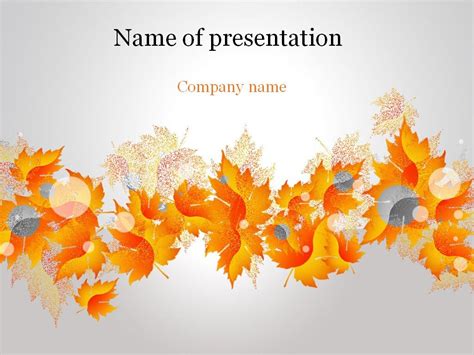 Autumn PowerPoint Template & Background for Presentation