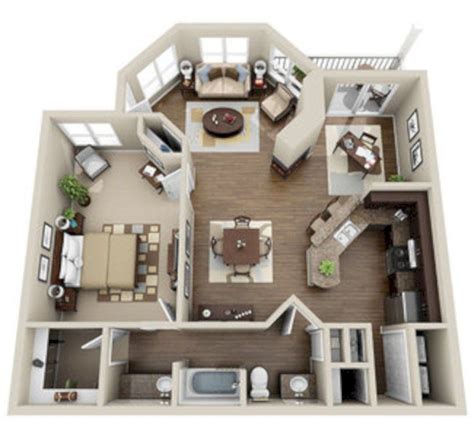 40 Stylish Studio Apartment Floor Plans Ideas | Studio apartment floor ...