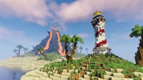 How to build a volcano in Minecraft