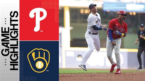 Phillies vs. Brewers Game Highlights (9/3/23) | MLB Highlights - YouTube