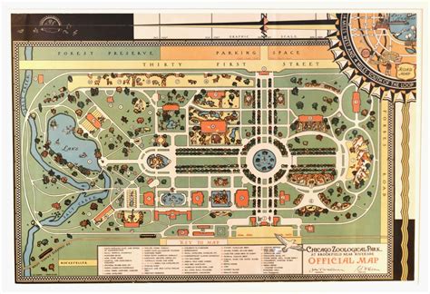 Map of The Brookfield Zoo — Edgar Miller Legacy