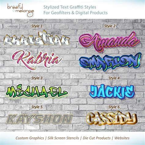 Graffiti Name Backdrop Banner Brick Background 6 Graffiti | Etsy