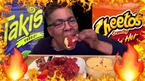 Takis & Flaming Cheetos Wings featuring ASMR_Cravings as Spotlight Channel of the Week - YouTube