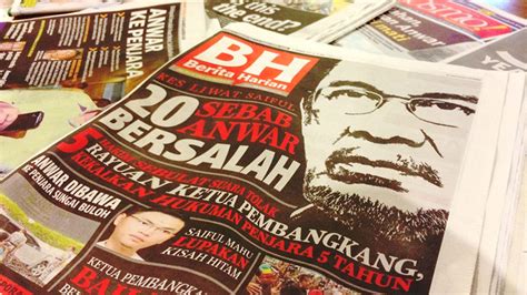 How 5 Malaysian newspapers reported the Anwar verdict differently