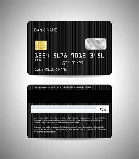 Credit Cards Set with Black Background Design Stock Vector - Illustration of bank, card: 107110440