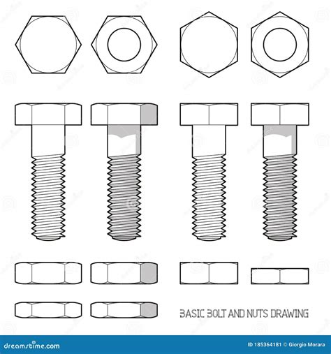 Bolt Drawing Vector Illustration | CartoonDealer.com #25099608