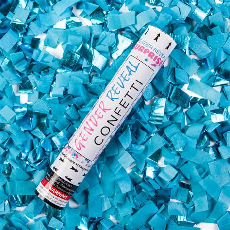 12" Blue Confetti Cannon | Shop Blue Confetti Cannons at Gender Reveal Surprise