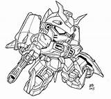 Gundam Chibi Coloring Pages Printable sketch template