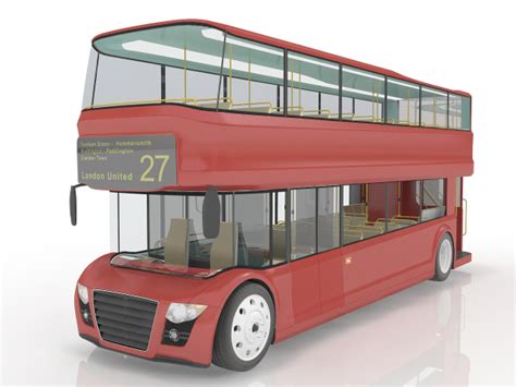 Double-decker bus 3D model Download for Free