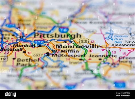 Monroeville pennsylvania map hi-res stock photography and images - Alamy