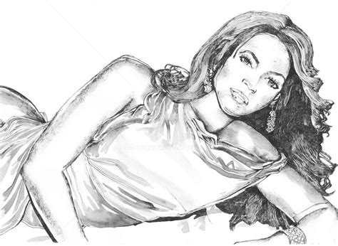 Beyonce Drawing at GetDrawings | Free download