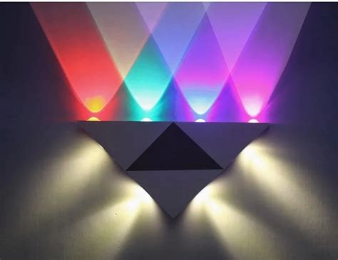 The triangle lamp LED light aluminum wall lamp TV wall Lights triangle modern fashion factory ...