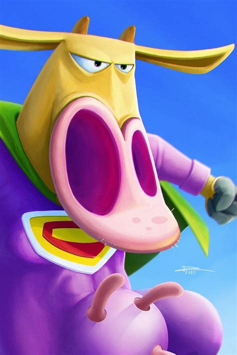 Cartoon Network Cow and Chicken Supercow Fan Art on Instagram | Fan art ...