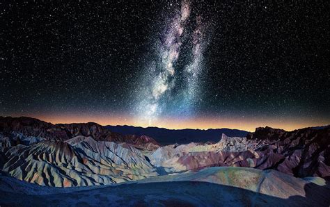 The Milky Way Over Zabriskie Point Photograph by Matt Anderson Photography