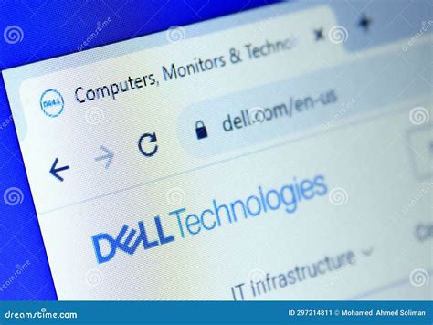 Dell company logo editorial photo. Image of smartphone - 297214811