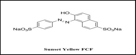 Molecular structure of Sunset Yellow FCF. | Download Scientific Diagram