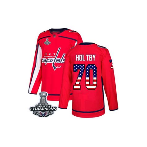 Authentic Men's Braden Holtby Red Jersey - #70 Hockey Washington ...